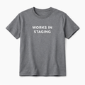 Works in Staging T-Shirt in incident grey